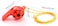 20Pcs Plastic Whistles with Lanyard,5 Colors Training Sports Whistles,Soccer Pattern Whistle Kids Whistle for Referee School Camping Soccer Party Favors