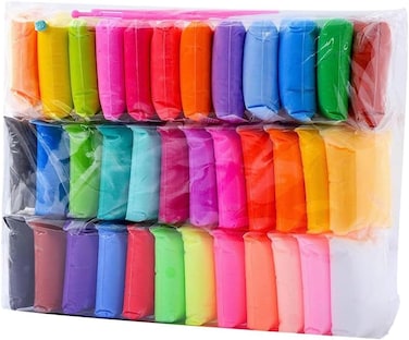 Modeling Clay Air Dry DIY Ultra Light Molding Clay, 36 Colors Soft Magic Plasticine Craft Toy with Tools, Best Kids Gift for Birthday Holiday