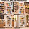4 Tier Wire Snack Storage Rack Metal Display Shelf with Wheels Black
