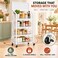 4-Tier Rolling Storage Organiser with Pegboard, 50 &times; 27 &times; 140 cm white