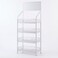 4-Tier Rolling Storage Organiser with Pegboard, 50 &times; 27 &times; 140 cm white