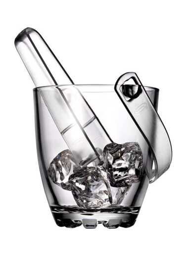 Sylvana Ice Bucket And Tong Clear 130mm