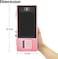 LCD Writing Tablet Pencil Box with Calculator, Drawing Board Case with Erase Button and Calculator, Magic Storage for Stationery (Pink)