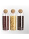Glass Storage Canister Jar 44oz wd Wood Ball Cork, Glass Jars for Kitchen, Spice Organizing Jars, Multipurpose Kitchen Storage Jars, Nuts Container, Tea Organizer, Coffee Candy Salt Jar, set of 1300*3