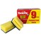 Tonkita Grip Sponge 9 pcs - Heavy-Duty Scouring Sponges for Tough Cleaning Tasks