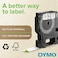 شريط لاصق DYMO Standard D1 43610 (طباعة سوداء على شريط شفاف، عرض 1/4 بوصة × طول 23 قدمًا، خرطوشة واحدة)، أصلي من DYMO