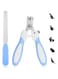 Mumoo Bear Dog Nail Clipper with Nail File, Stainless Steel Cat Nail Clipper Pet Nail Clipper Suitable for Puppies Kittens with Safety Lock and Protective Guard to Avoid Over Cutting (Blue)