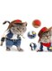 ELECDON Pet Dog Cat Halloween Costumes, the Cowboy for Party Special Events Costume, West Cowboy Uniform with Hat, Cosplay Funny Apperal, Pet Cowboy Outfit Clothing for Small Dog and Cat (M)