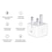 PD35W USB-C / Type-C Port Charger with 1m Type-C to Type-C Data Cable, UK Plug