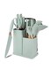 19-Piece Green Silicone Kitchen Utensil Set with Knives, Cutting Board &amp; Tools