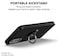 Samsung Galaxy A56 Case/Galaxy A36 Case Flexible Silicone Bumper, Camera Protection Thin Translucent Shockproof Matte Cover with 360 rotational Magnetic Ring Holder For Samsung Galaxy A56 (Black