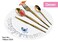 Dessini stainless steel cutlery set 2222 gold - 148 Pieces