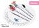 Dessini stainless steel cutlery set 5005 silver - 148 Pieces