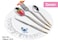 Dessini stainless steel cutlery set 1515 silver/gold - 148 Pieces