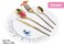 Dessini stainless steel cutlery set 1000 silver/gold - 148 Pieces