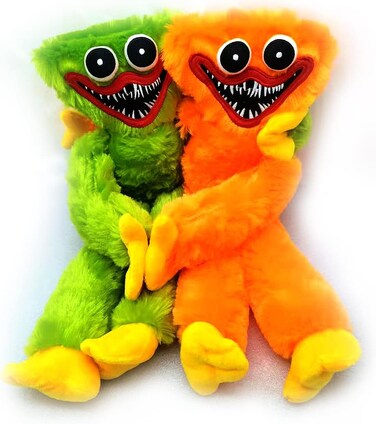 Huggy Wuggy Plush Toy,Poppy Playtime Huggy Wuggy Sausages Monsters Plush Horror Doll Scary and Funny Plush Doll Playing Holiday Decoration Birthday Gift 15.7 inch (Random colors)