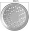 Large Round Stainless Steel Tray Diameter 50cm Round Silver Tray, Serving Tray 1Piece