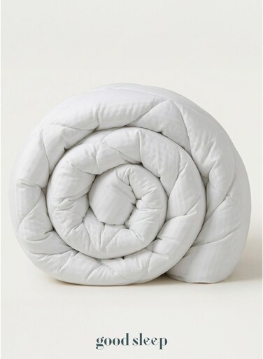 Sleep Duvet Comforter   220 x 240 cm   King   Ultra-Soft, Hotel-Quality Filling   Fluffy &amp; Breathable   White   Made in Dubai