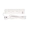 Terminator 3 Way UK Power Extension Socket With 3USB 3.1Amp (A &amp; C Type), Overload Protection, Individual Switches,  Indicators, 1.25mm&sup2; Cable 3M &amp; 13A Fused Moulded Plug
