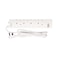 Terminator 4 Way UK Power Extension Socket With 3USB 3.1Amp (A &amp; C Type), Overload Protection, Individual Switches, Indicators, 1.25mm&sup2; Cable 3M &amp; 13A Fused Moulded Plug