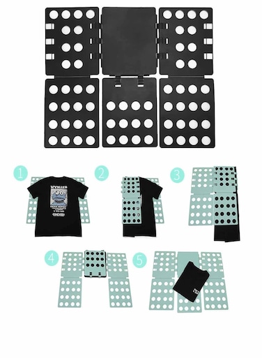 Folding Board PP Plastic T-shirt Clothes Folder Board, Black