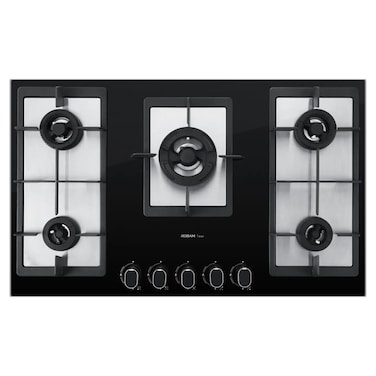Robam Built In Gas Glass Hob 5 Gas Burners 90cm B582