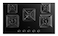 Robam FireCube Series Built-in 5 Burner Gas Hob Black 90cm &ndash; JZY-9B2H50
