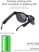 Smartbarry TY08 Smart Glasses Polarized Bluetooth Sunglasses, Black, Built-in Mic and Speakers, Voice Assistant, UV Protection, Wireless, Type-C Charging