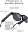 Smartbarry TY08 Smart Glasses Polarized Bluetooth Sunglasses, Black, Built-in Mic and Speakers, Voice Assistant, UV Protection, Wireless, Type-C Charging