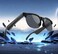 Smartbarry TY08 Smart Glasses Polarized Bluetooth Sunglasses, Black, Built-in Mic and Speakers, Voice Assistant, UV Protection, Wireless, Type-C Charging
