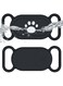 SZJCLTD for Samsung Galaxy SmartTag2 Dog Collar Holder, 2 Pack Waterproof Anti-Lost Silicone Case for Galaxy Smart Tag 2 for Pet Dog Cat Collars (Black/Black)
