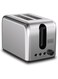 BLACK+DECKER Toaster, 2-Slice, 1050W, Stainless Steel, Dual-Side Heating, 6 Browning Levels, Defrost, Reheat, Cancel Functions, Wide 36mm Slots, Removable Crumb Tray, Sleek Design, Black - ET244-B5