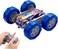 AL ARQAM Remote Control Car, RC Cars Stunt Car Toy, 4WD 2.4Ghz Double Sided 360&deg; Rotating RC Car with Headlights, Kids Xmas Toy Cars for Boys/Girls (Blue)