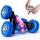 AL ARQAM Remote Control Car, RC Cars Stunt Car Toy, 4WD 2.4Ghz Double Sided 360&deg; Rotating RC Car with Headlights, Kids Xmas Toy Cars for Boys/Girls (Blue)