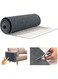 Cat Scratch Pads Mat Carpet Protector,Easy-Cut Pets Scratch Carpet for Floor Doorway Porch,DIY Floor Mat Prevent Carpets from Scratching or Wearing,Cat Pad with Free Sticker (Grey, 40 * 15.8IN)