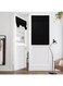 ELECDON Door Curtains, Privacy Blackout French Door Curtains 26 X 68 Inch Room Darkening Curtains, Thermal Insulated Tie Up Shades Window Curtains for Bedroom 1 Panel (black)