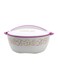 Premier 20 Liter Hotpot Casserole, For keeping food Warm up to 10 Hours, White/ Purple White with Pink 20Liters
