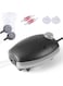 PYPABL Aquarium Air Pump 3W Aquarium Air Pump, 300L/H Silent Adjustable Fish Tank Bubbler, Powerfu Oxgen Pump for up to 450L Fish and Turtle Tank