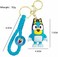 2pcs Cute Bluey Kawaii Accessories Anime Keychain Adorable Keychain Keyring Key Purse Handbag Car And Backpack, Keychains For Kids