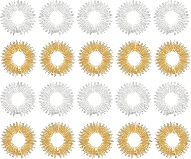 20pcs Finger Sensory Massage Ring for Teens Adults Silent Stress Reducer and Massager