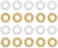20pcs Finger Sensory Massage Ring for Teens Adults Silent Stress Reducer and Massager