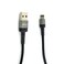 27W Max USB-A to Lightning Fast Charging Cable with 25cm Length MpBlberri BLB-353 - Black &amp; Grey