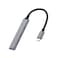 4-in-1 Type-C to (4 USB-A) Ports HUB MpBlberri BLBOT557 - Black &amp; Grey