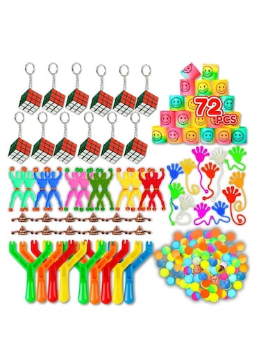 72 PCS Party Favors for Kids &ndash; Goodie Bag Stuffers, Bulk Pinata Toys, Birthday Party Giveaways, Treasure Box Prizes, Classroom Rewards &ndash; Ideal for Kids Ages 3-12