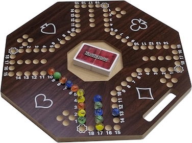 Jakaroo Hexagonal Wooden Board Game &ndash; 40x40cm Premium Strategy Game for 4 Players