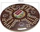Jakaroo Round Wooden Board Game &ndash; 40x40cm Premium Quality Game Board for 2-4 Players