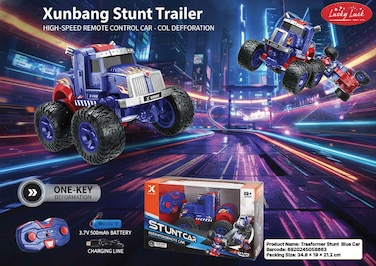 Trasformer Stunt  Blue Car