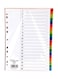 20-Tab PVC Color Divider with Numbers &ndash; Binder Index Dividers for Office &amp; School Use