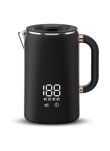 1.7 Liter Smart Electric Kettle With 1500W Fast Boiling, Touch Display, 5 Temperature Settings, Double-wall Insulation, And 16-hour Keep Warm Function