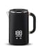 1.7 Liter Smart Electric Kettle With 1500W Fast Boiling, Touch Display, 5 Temperature Settings, Double-wall Insulation, And 16-hour Keep Warm Function